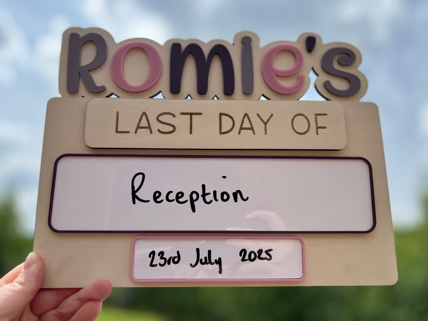 First day/Last day sign