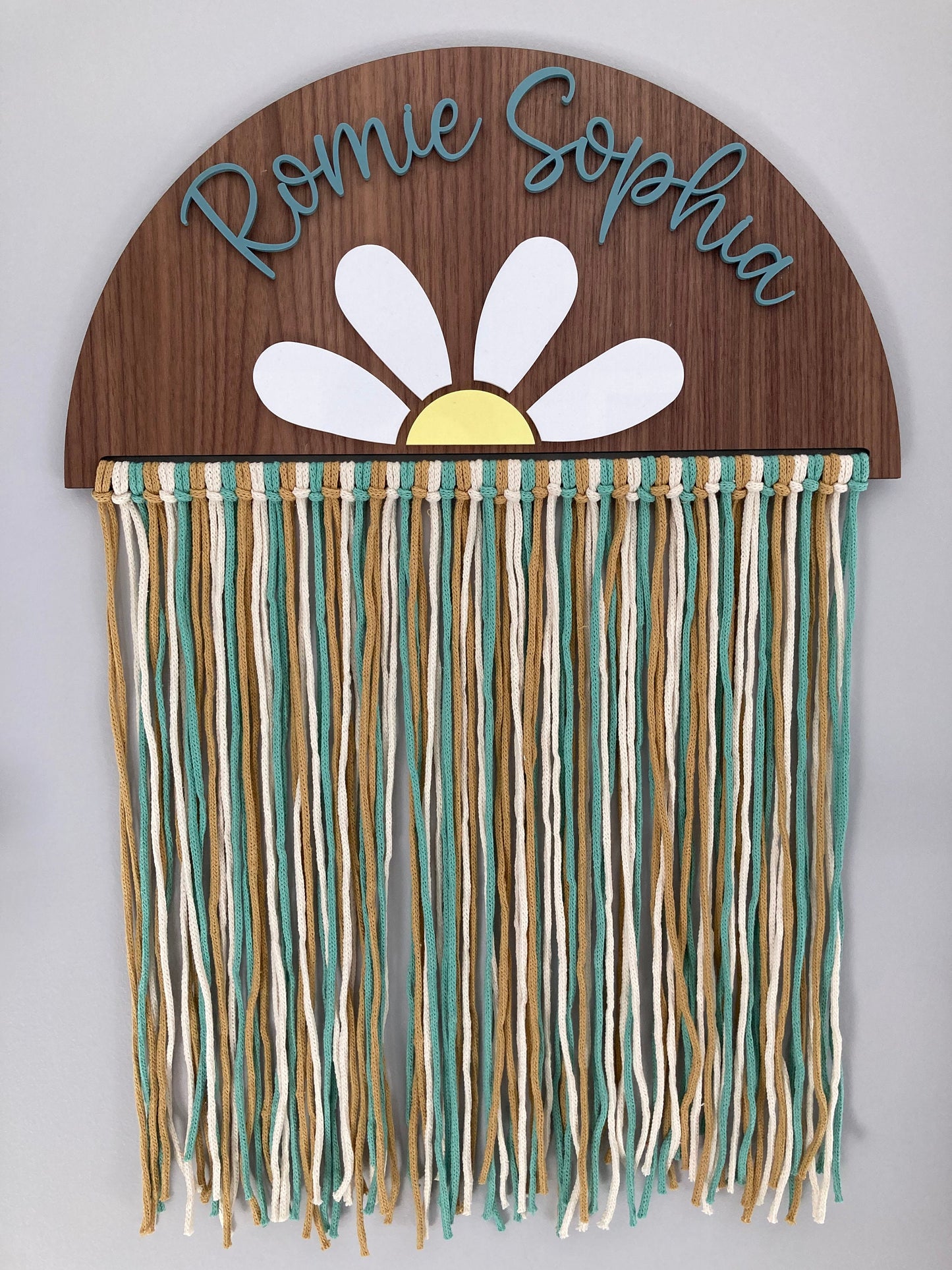 Daisy Name Macramé Sign