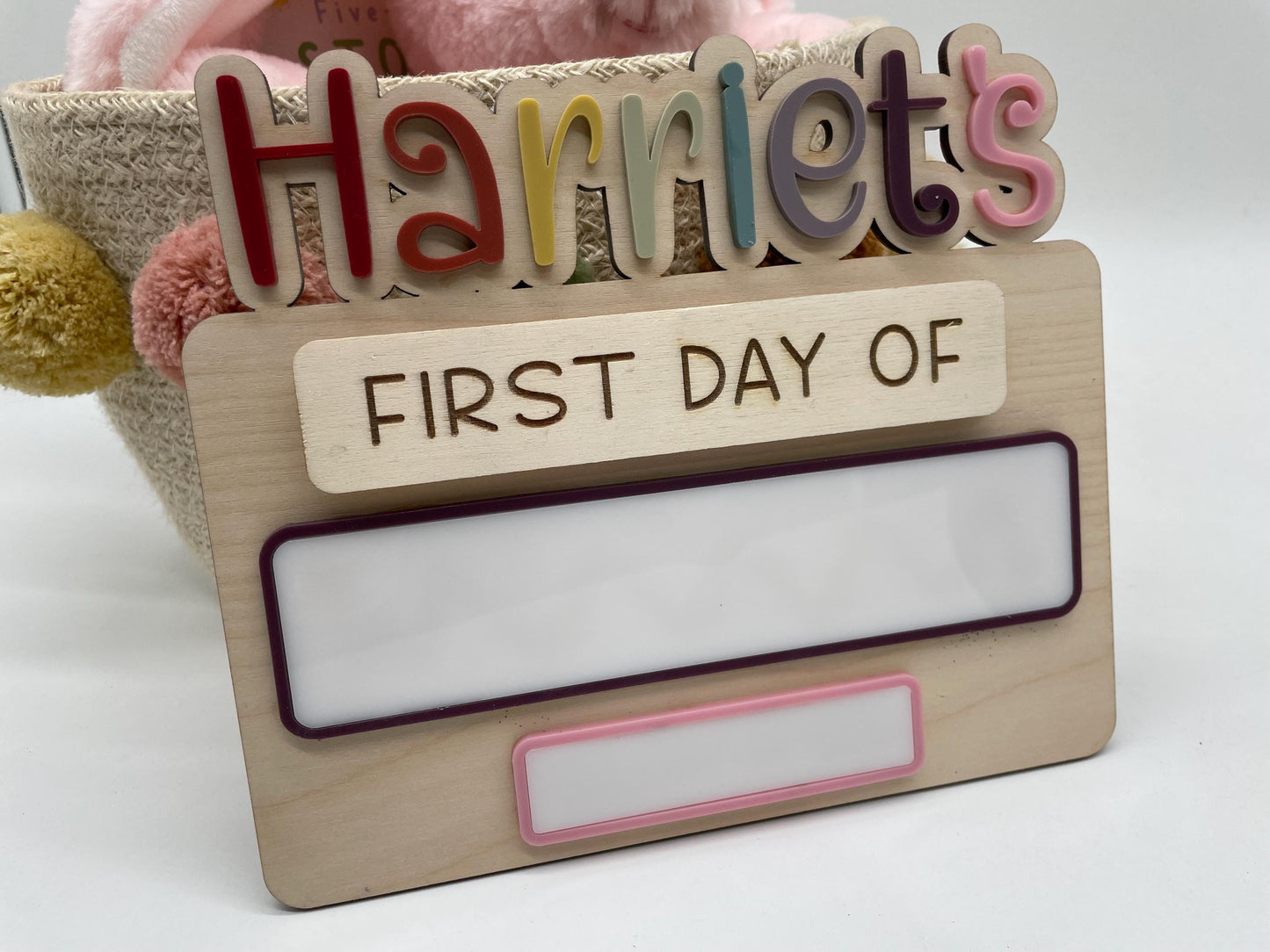 First day/Last day sign