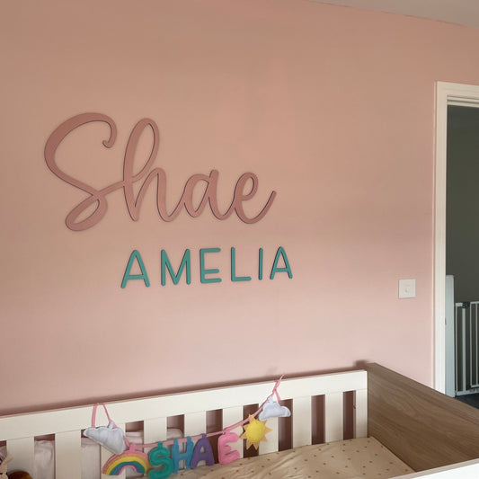 Two name wall letters