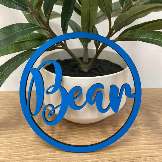 Wooden name hoop