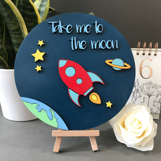 Take me to the moon Sign