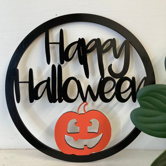 Happy Halloween Pumpkin Hoop