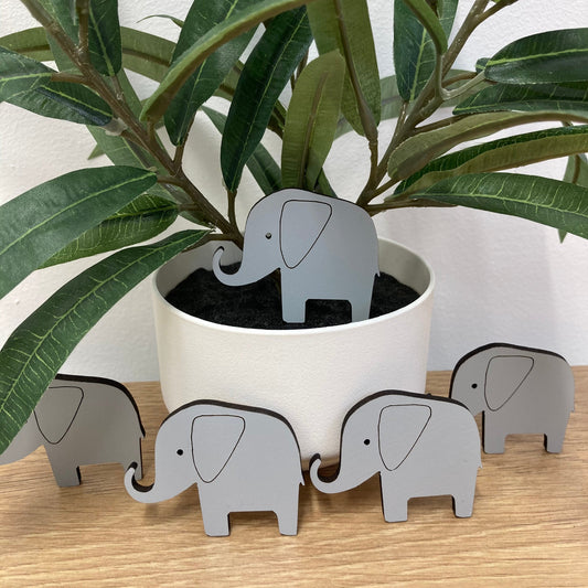 Wooden elephants