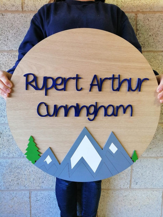 Mountain Name Sign