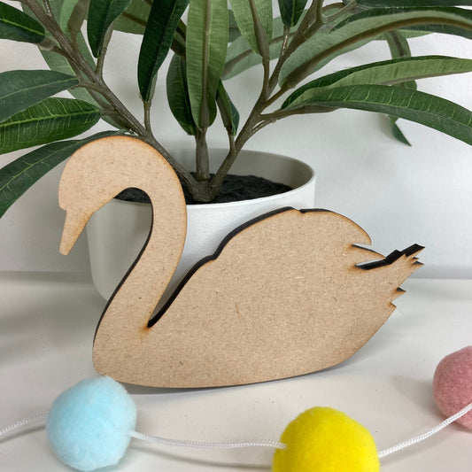 MDF Swan shape 6mm