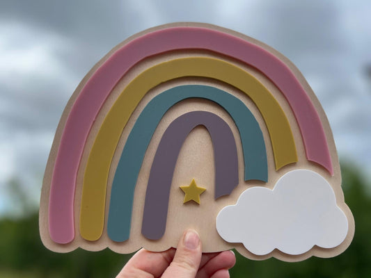 Rainbow Acrylic Shape