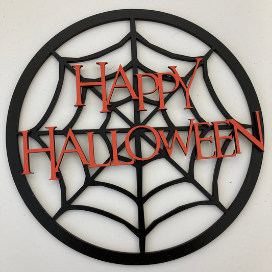 Happy Halloween Spider Web