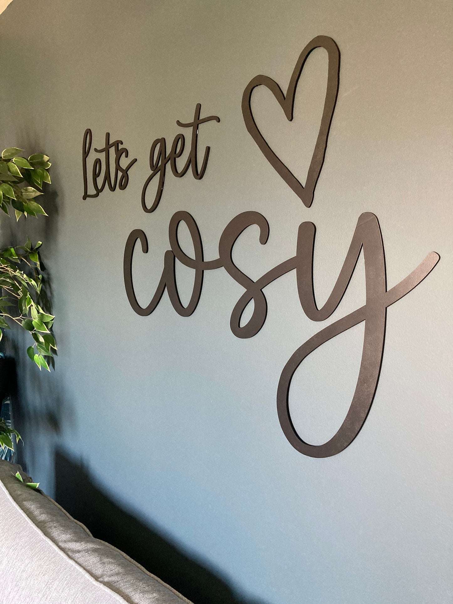 Let's Get Cosy Sign