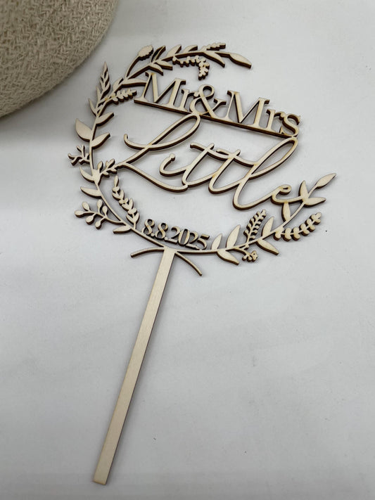 Wedding Cake Topper - Customisable