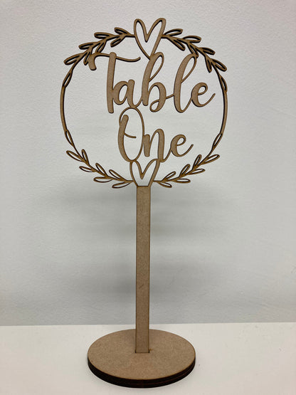 Occasion Table Numbers