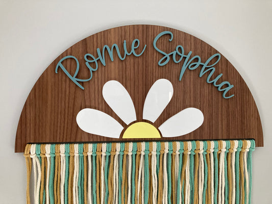 Daisy Name Macramé Sign