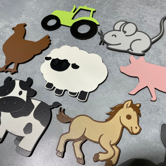 Farm animals shapes (priced per shape)