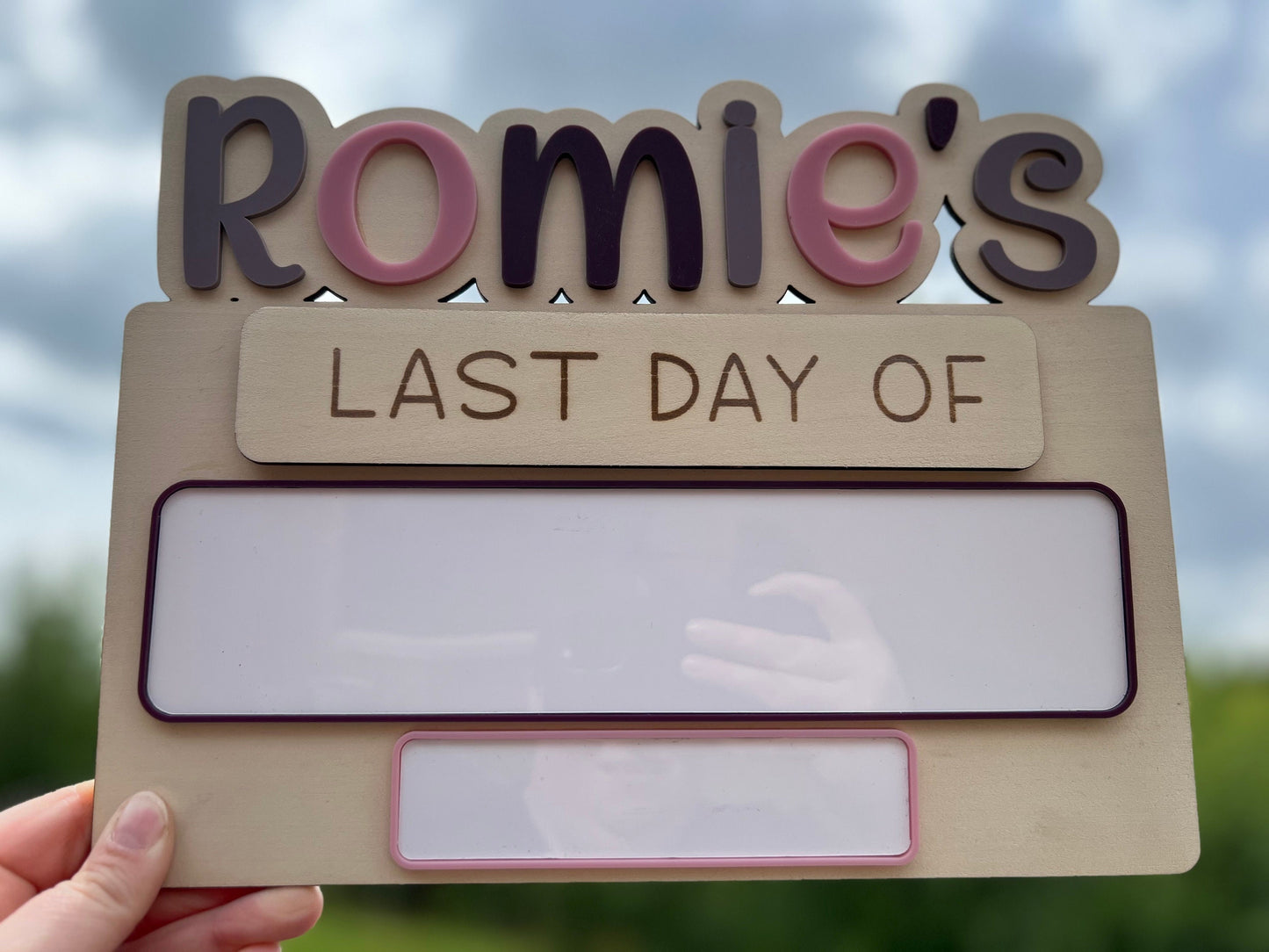 First day/Last day sign
