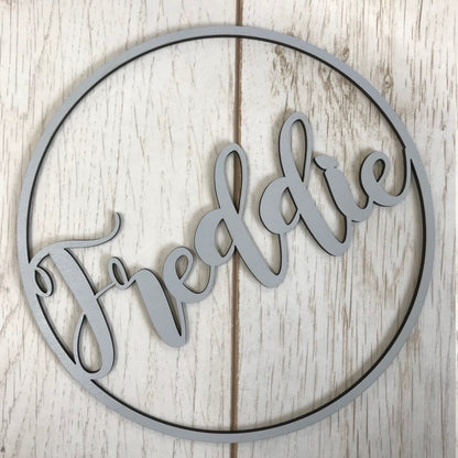 Wooden name hoop