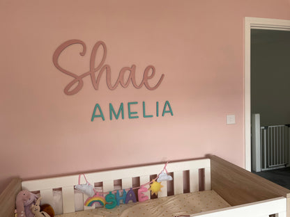 Two name wall letters