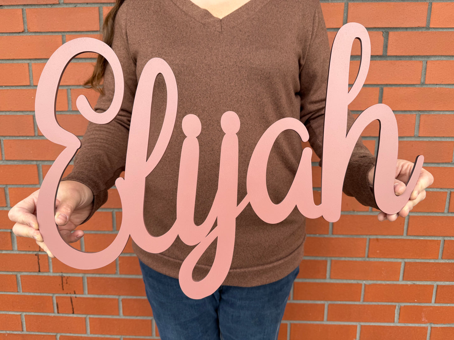 Wooden Name Sign - Forever Font