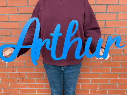 Wooden Name Sign - Forever Font