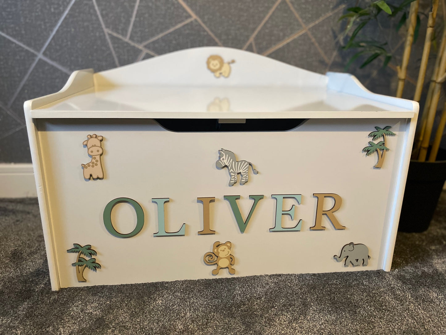Safari theme toy box