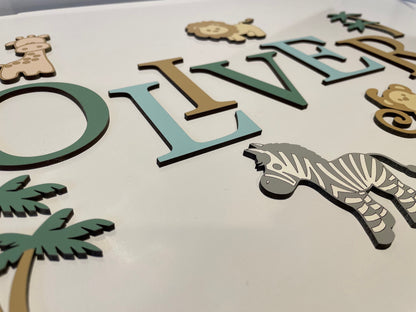 Safari theme toy box