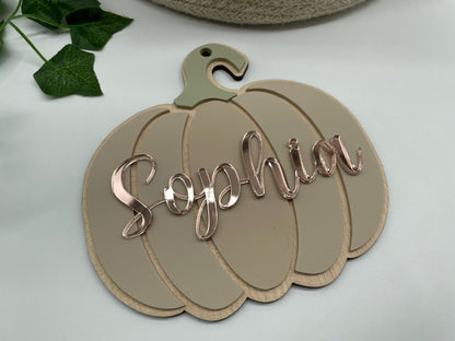 Wooden acrylic pumpkin