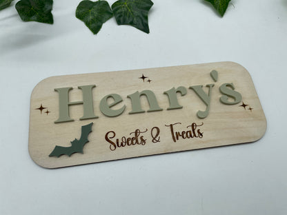 Spooky sweets and treats Sign