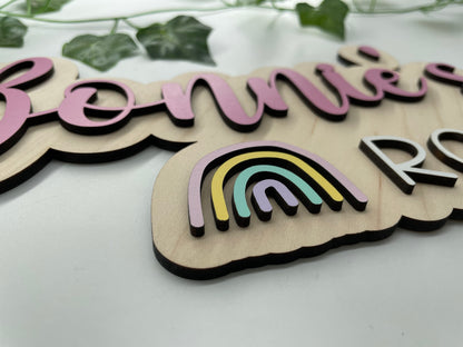 Rainbow room sign