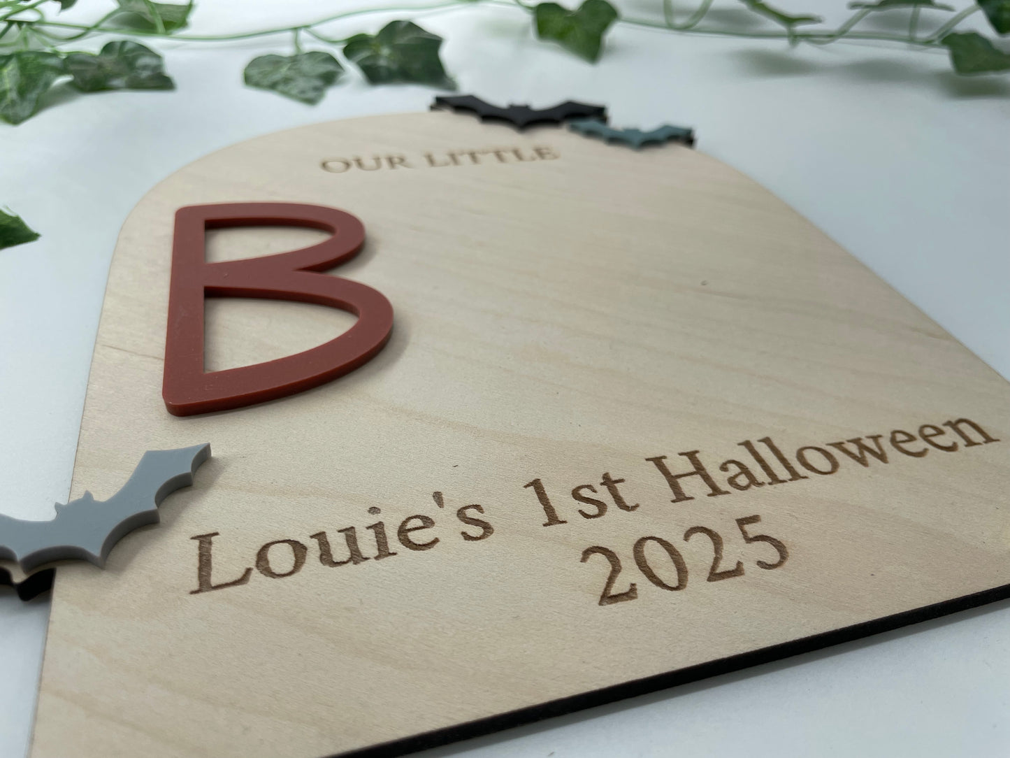 Our little Boo footprint sign