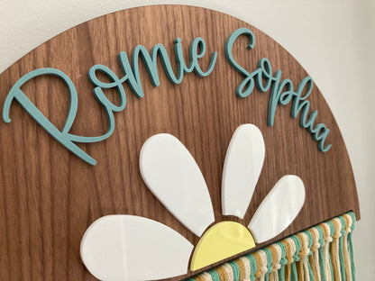 Daisy Name Macramé Sign