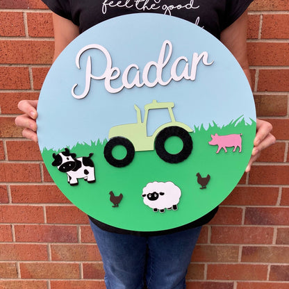 Farm name sign