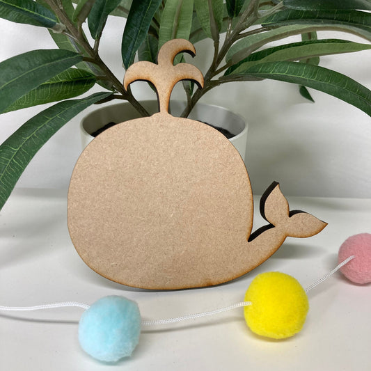 MDF whale shape