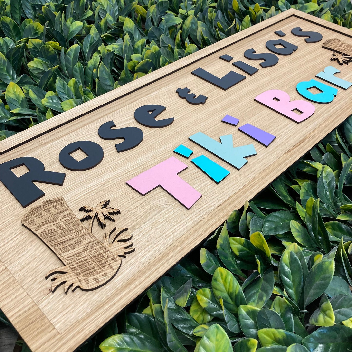 Tiki Cocktail Bar Sign