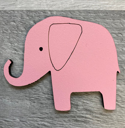 Wooden elephants