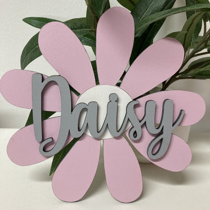 Daisy flower with name